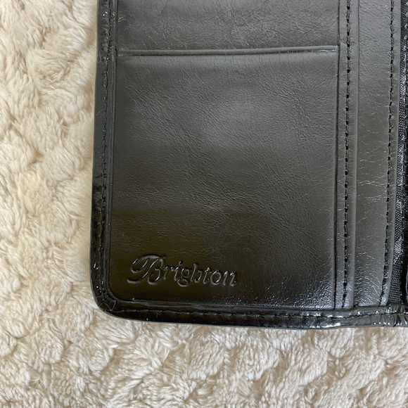 Brighton Leopard Print Tri-Fold Wallet - Picture 5 of 6